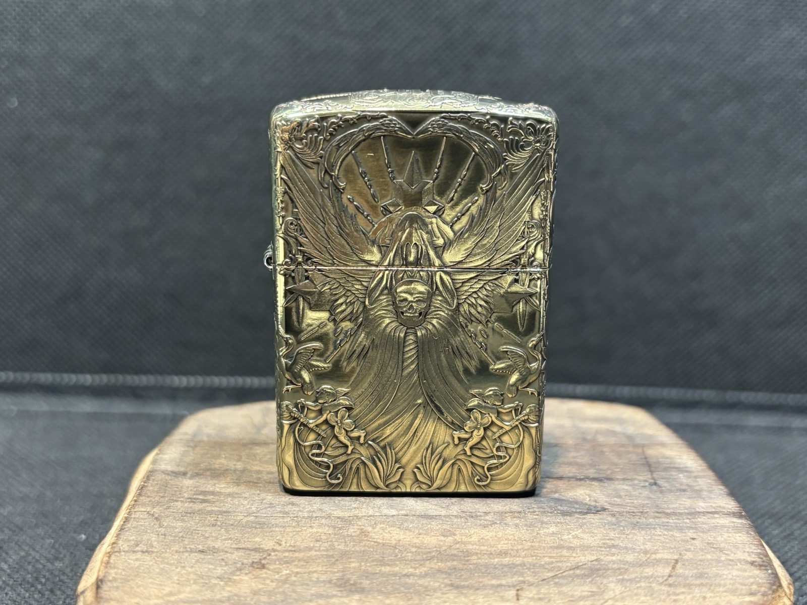 ZIPPO LIGHTER RARE ZIPPO DEMON ANGEL 5-SIDE ZIPPO