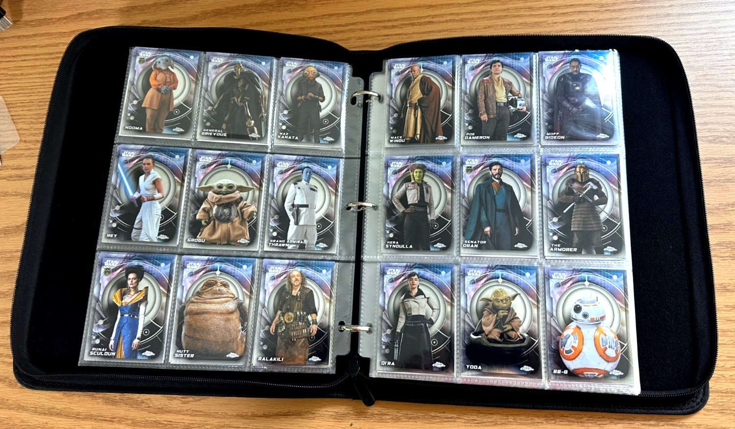 2026 TOPPS CHROME STAR WARS COMPLETE SET (1-200) IN BRAND NEW BINDER