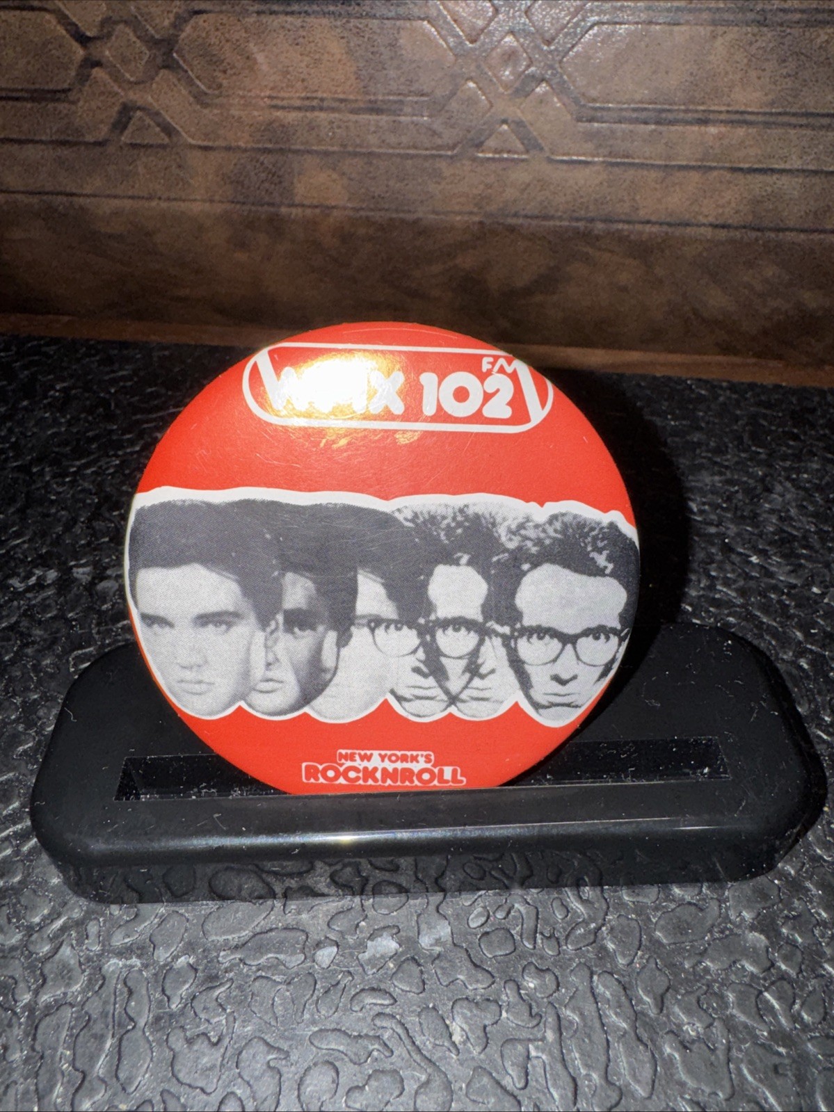 Vintage Wpix 102 FM Radio Station New York’s RocknRoll  Promo  Pin 1978 RARE