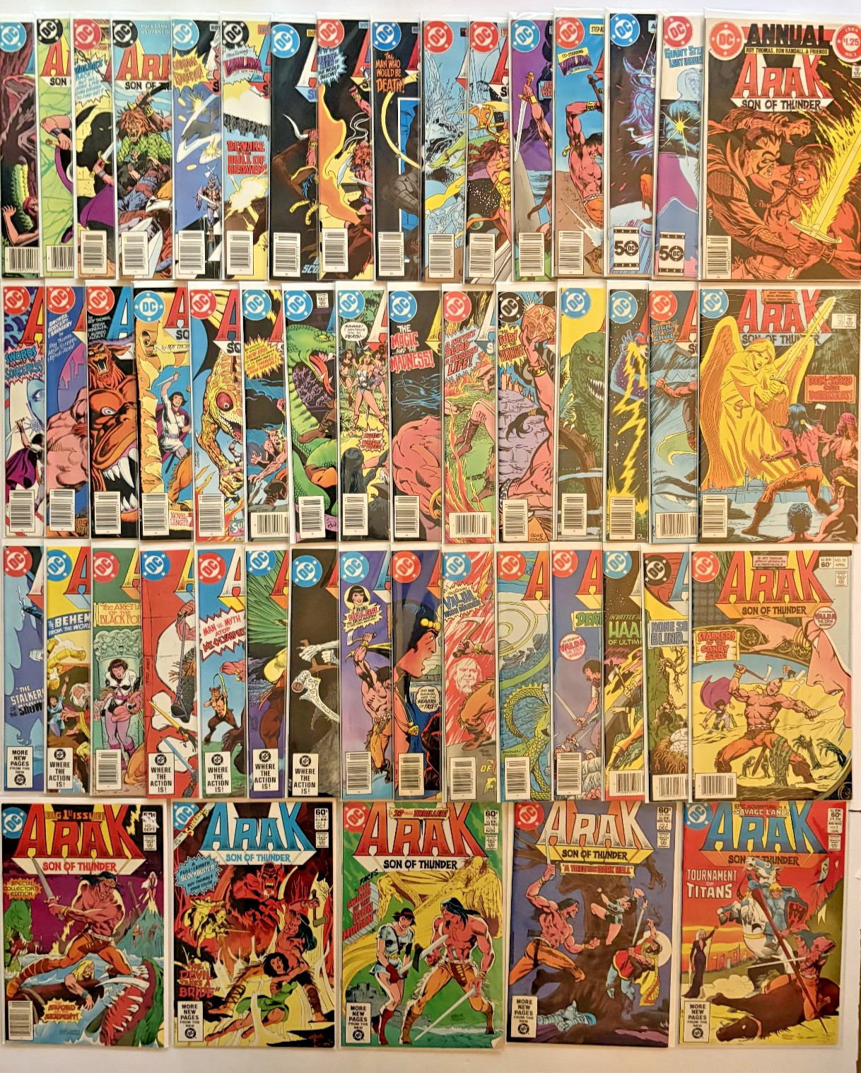 COMPLETE SERIES Arak Son of Thunder #1-50 + Annual (DC, 1981-1985)