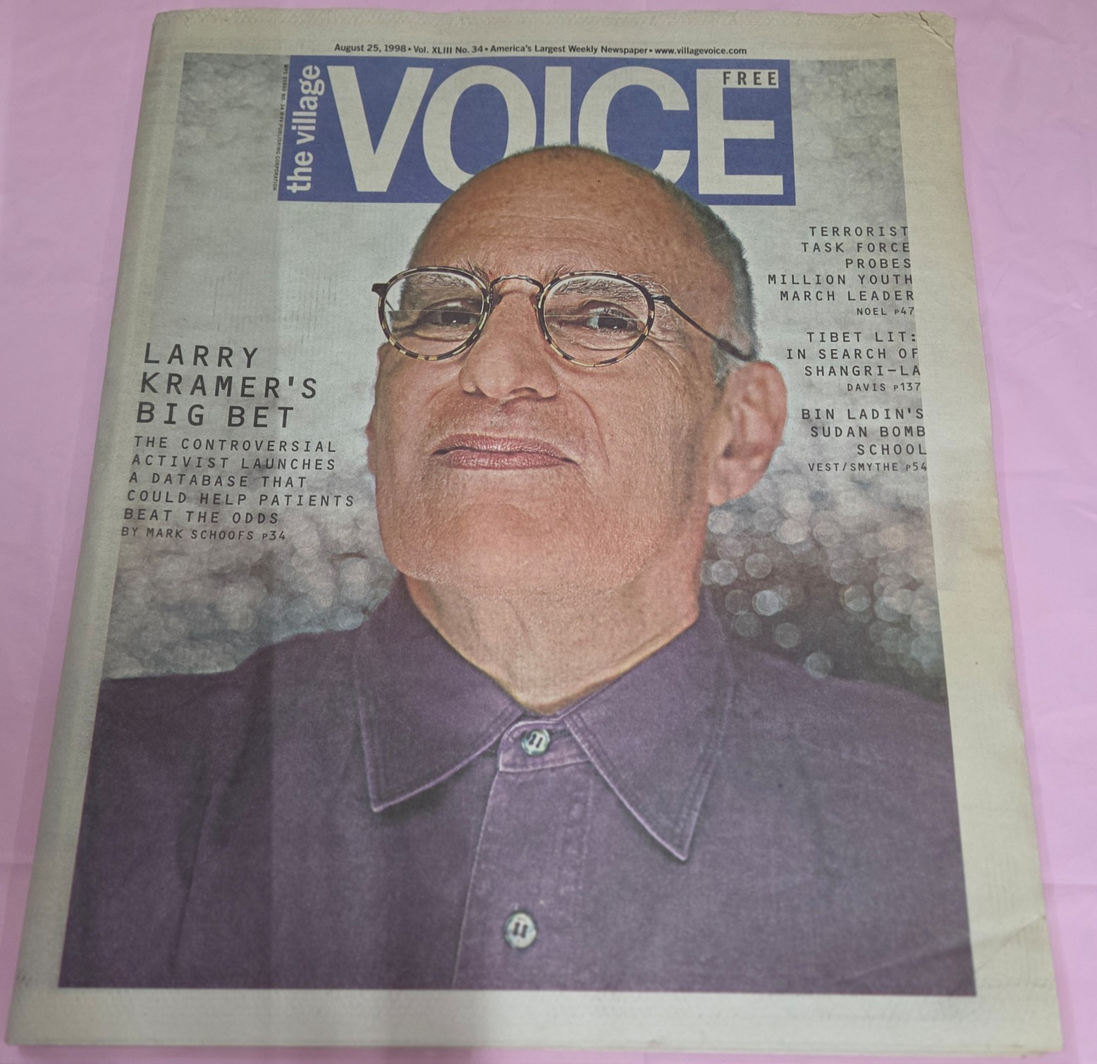 Village Voice Aug 25 1998 Larry Kramer Cover NYC Weekly Newspaper
