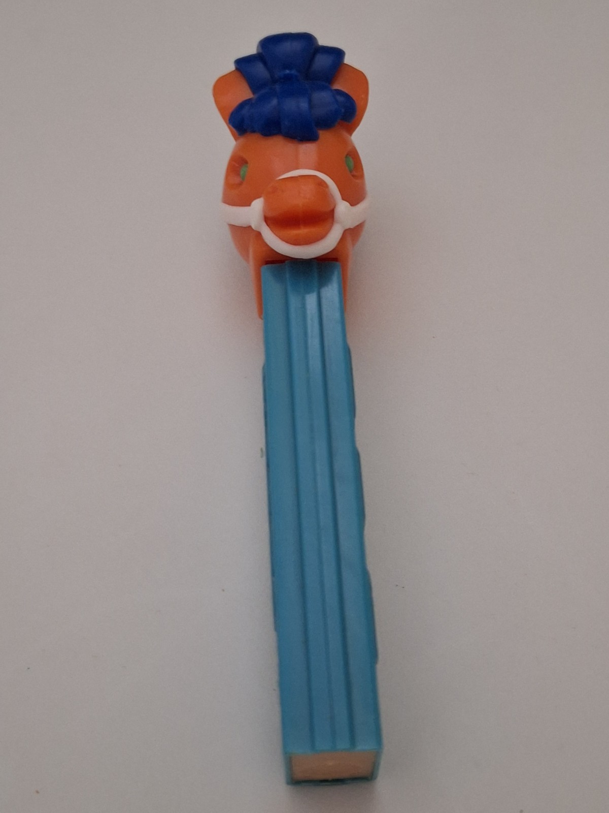 Vintage 1970\'s PEZ Pony Go Round No Feet Lt. Blue Stem  Austria 3.4