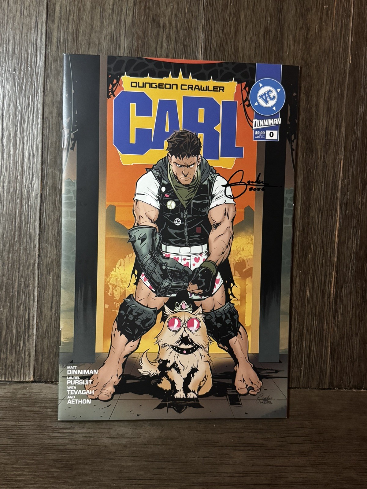 Dungeon Crawler Carl #0 Vault Vintage AB #1 homage  SIGNED Nathan Gooden w/COA