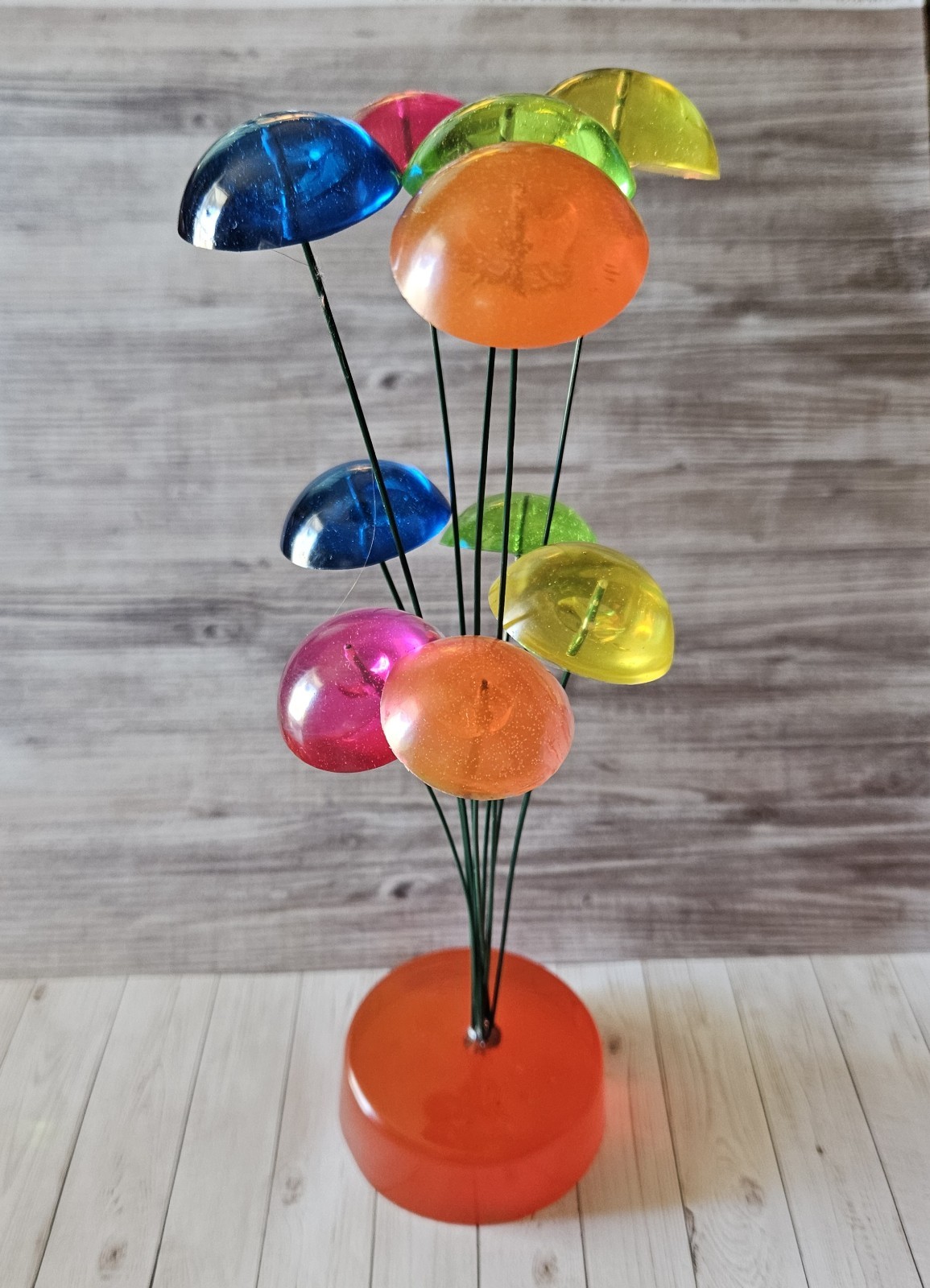 Vintage ANTIQUE REPRO Lucite KINECTIC Mcm Decor Acrylic 1960's #3