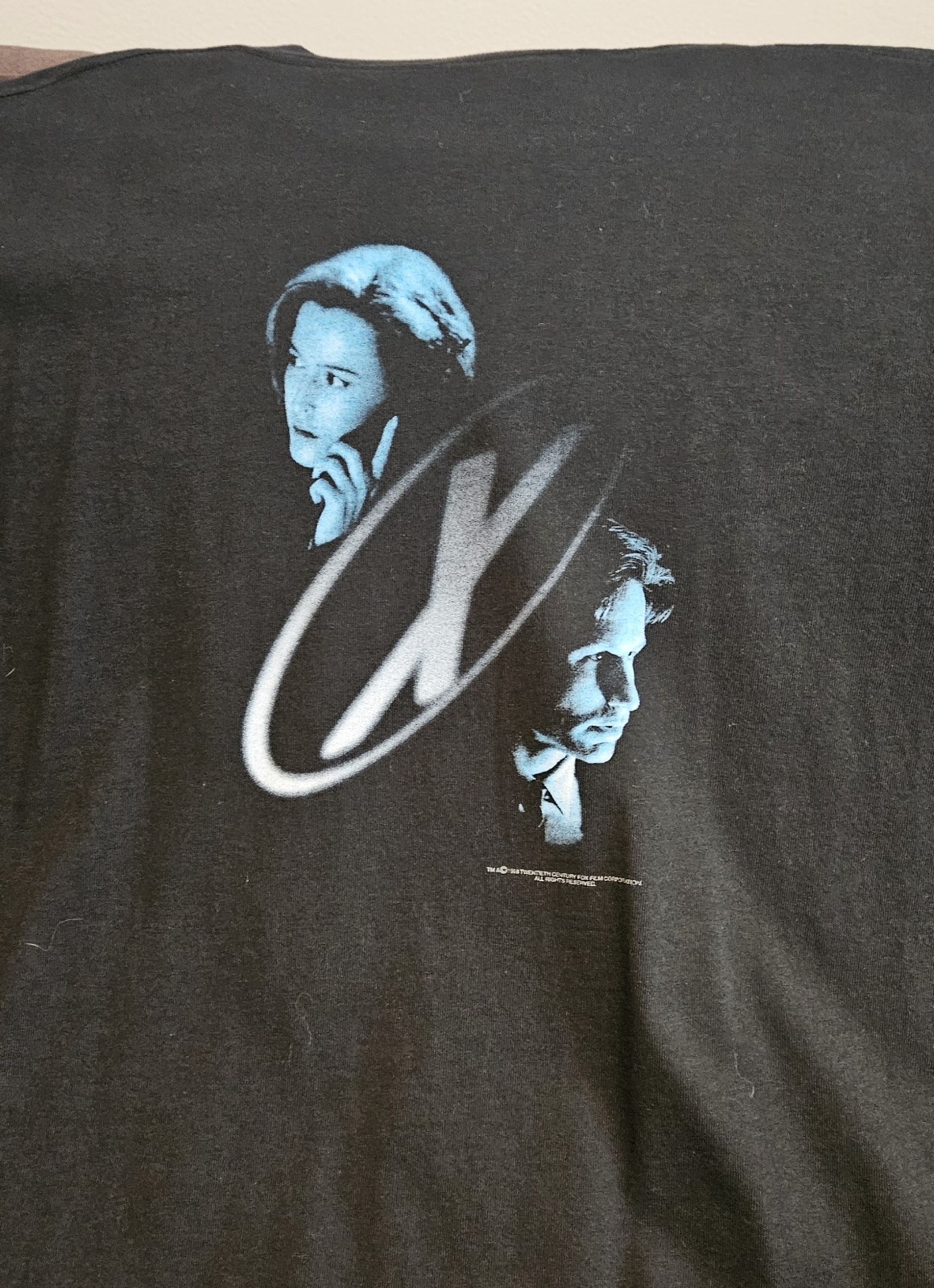 Stanley Desantis Vintage 1998 The X Files Fight The Future SS Graphic Tee L