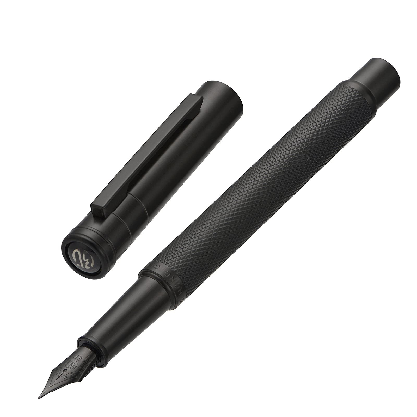 Matte Black Forest Fountain Pen Extra Fine Nib Classic Design with Converter ...