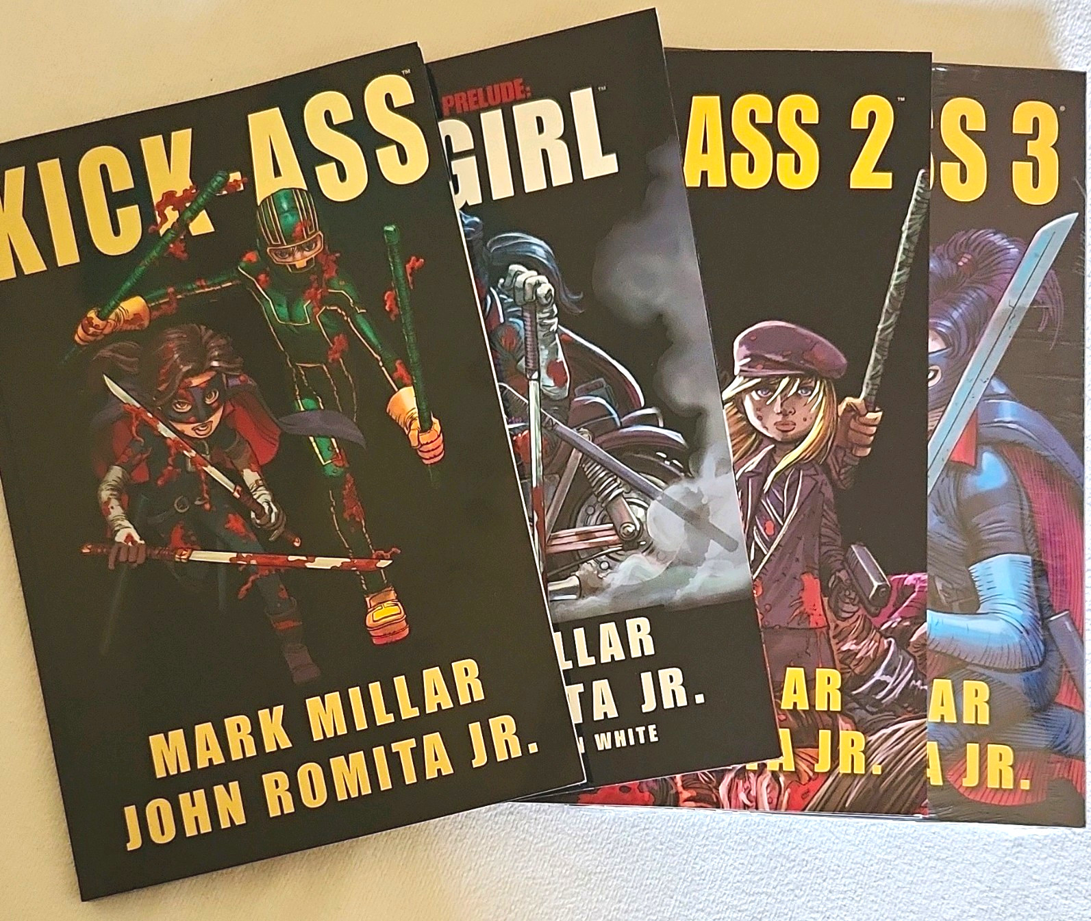 Kick-Ass Comic Graphic Novel Lot Vol 1 2 3 Hit-Girl Complete Set (3 TPB / 1 HC)
