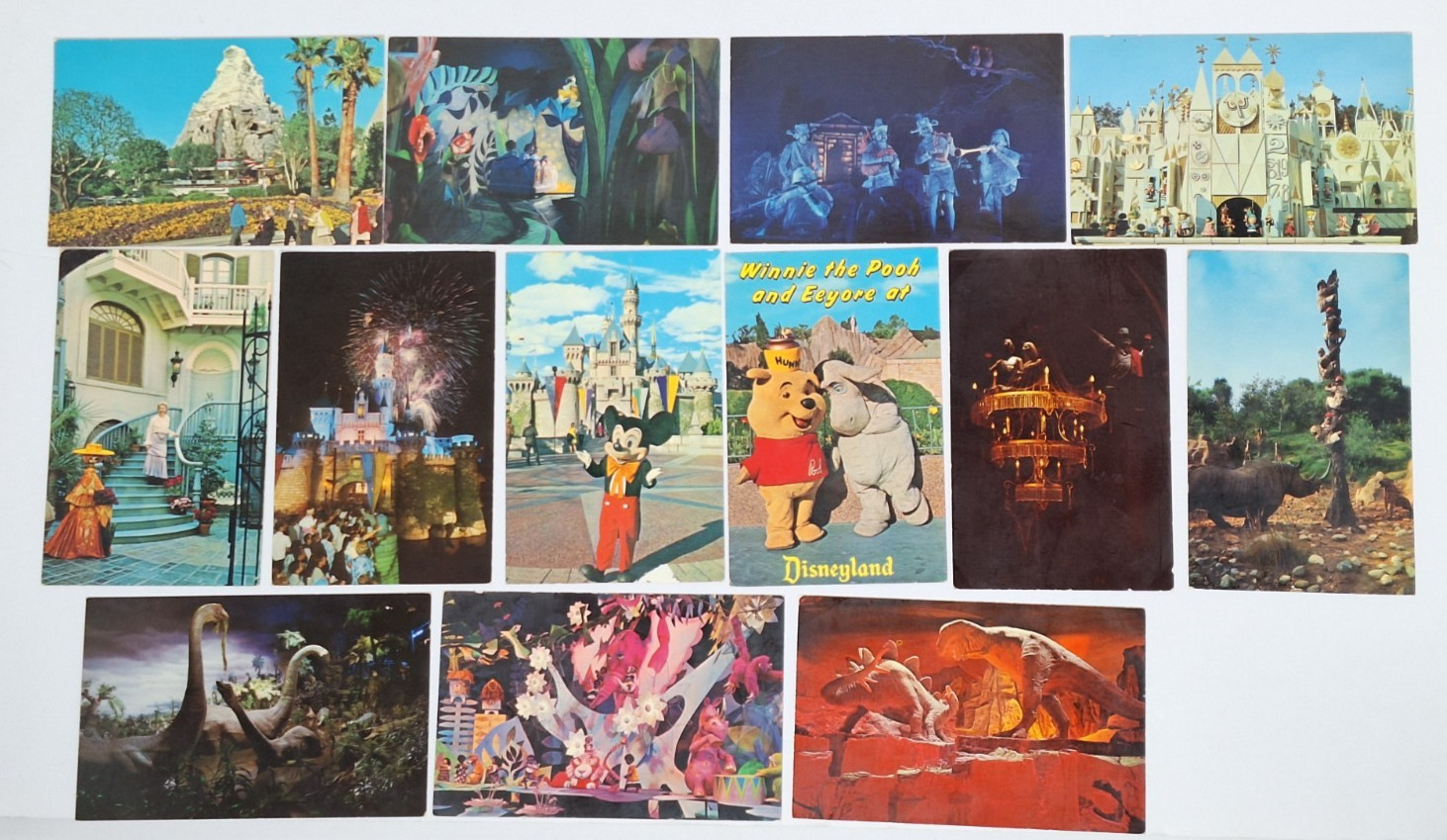 Vintage Disneyland Postcard Lot of 13