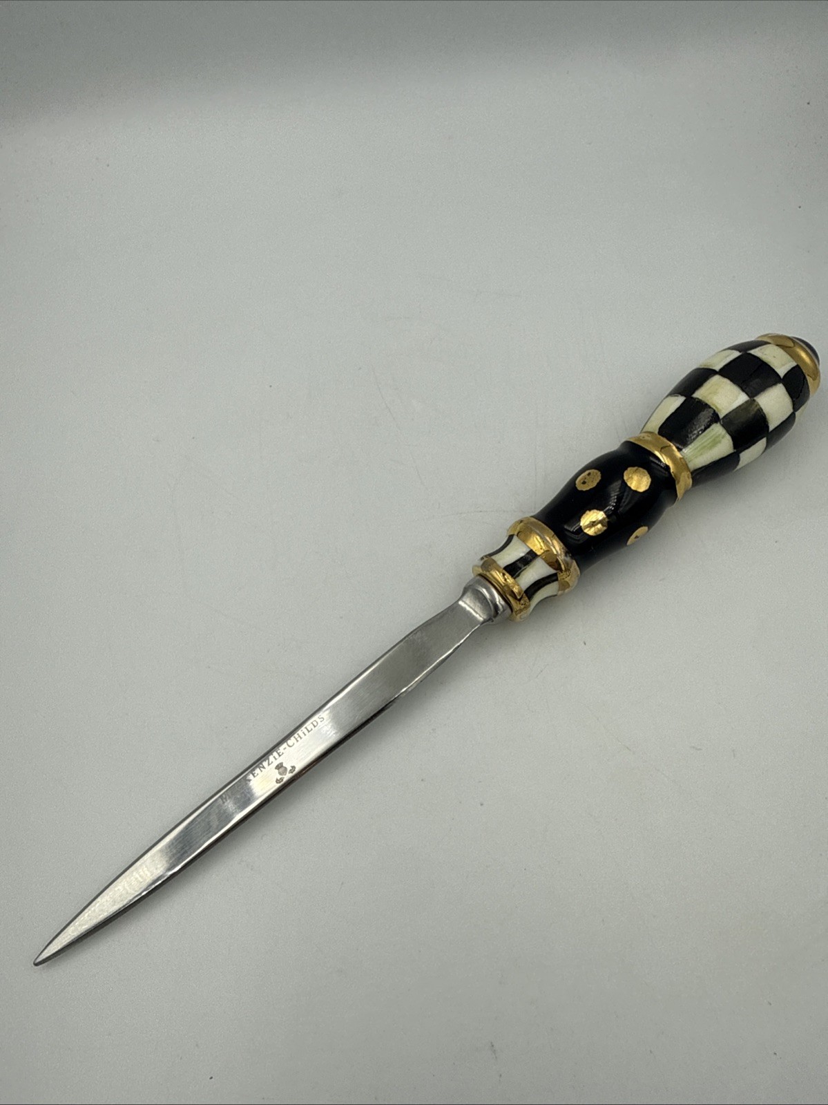 Mackenzie-Childs Courtly Check Letter Envelope Opener