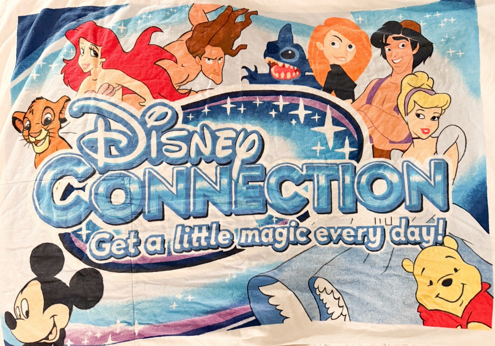 RARE Disney Connection 46x70 Beach Bath Towel Drawstring Bag Kim Possible Tarzan