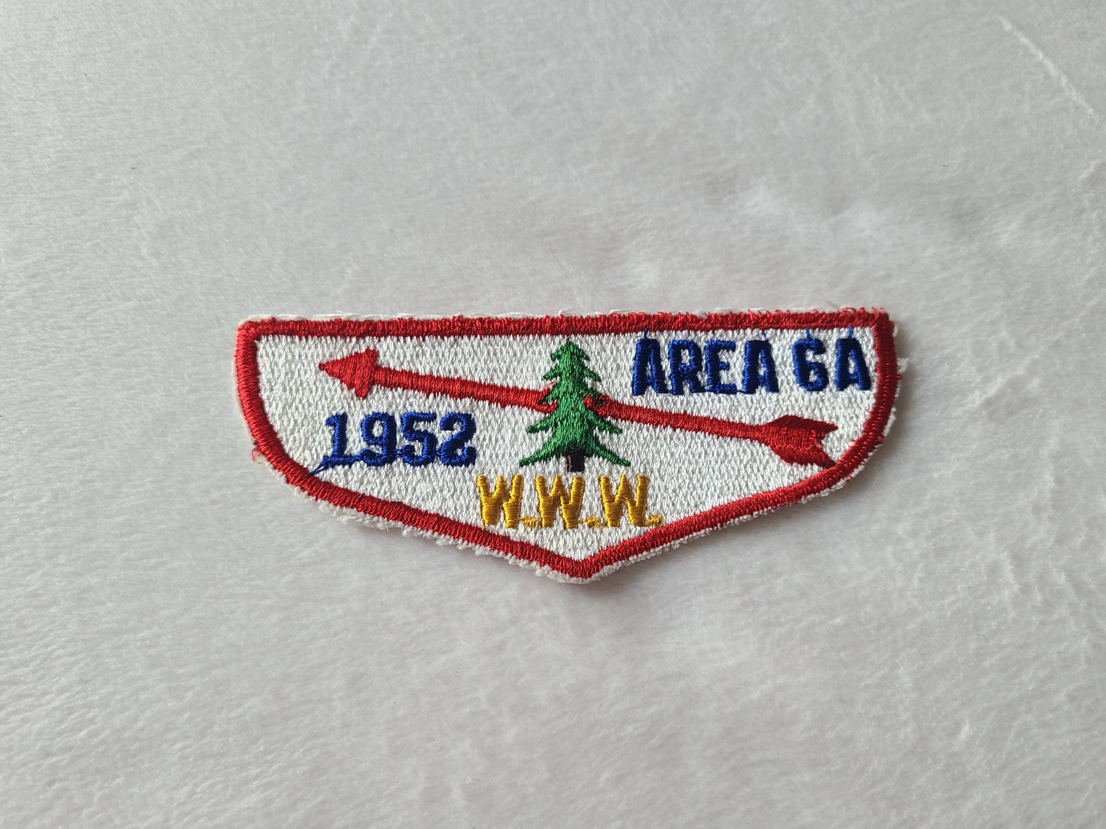 Order of the Arrow Vintage 1952 Area 6a Conclave Fellowship Flap OA / BSA