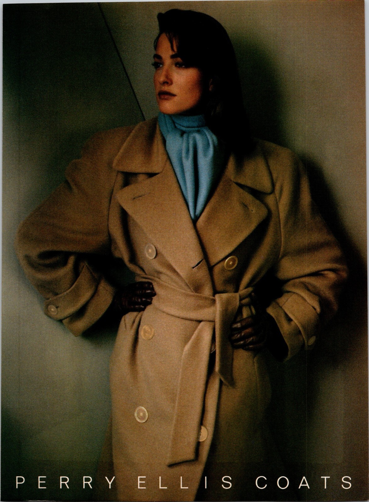 1986 • PERRY ELLIS COATS print ad • 80s Fashion BA.40