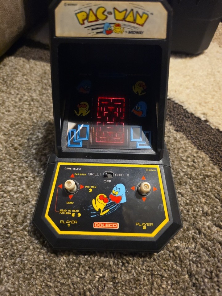 Vintage 1981 Tabletop Pac-Man Arcade Game by Midway\'s Coleco Works 