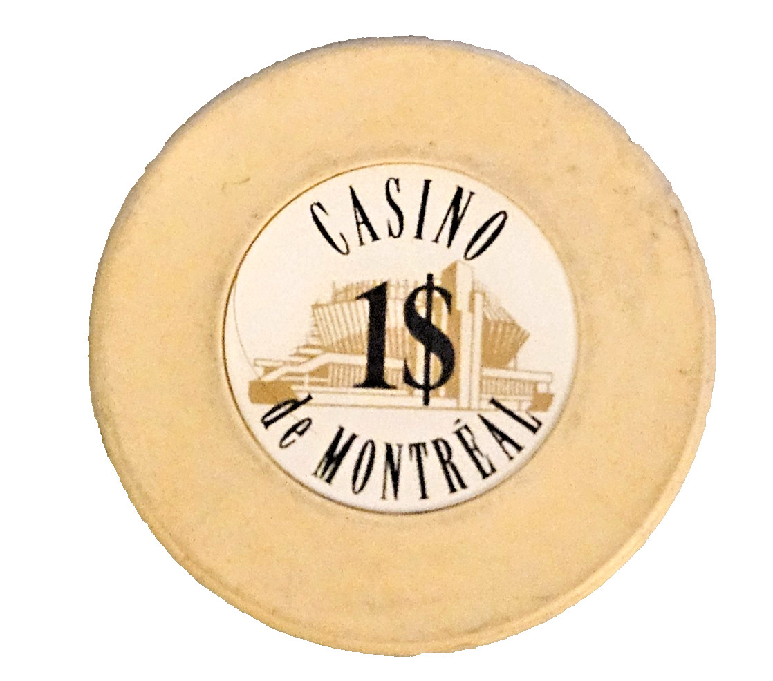 $1.00 Chip from the Casino de Montreal Montreal Quebec Canada