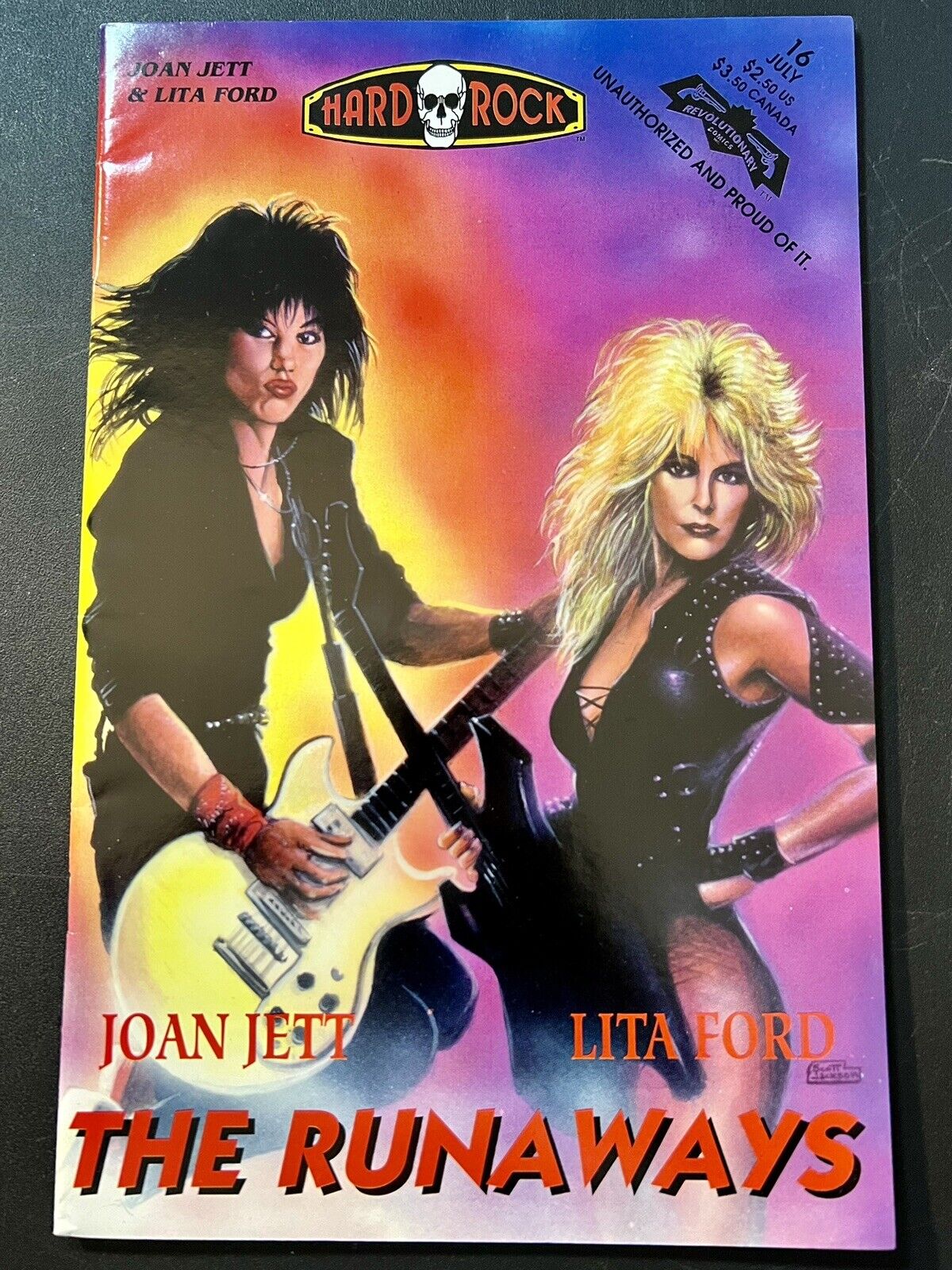 The Runaways~Hard Rock Comics~#16~1993~Joan Jett~Lita Ford~Excellent Condition~