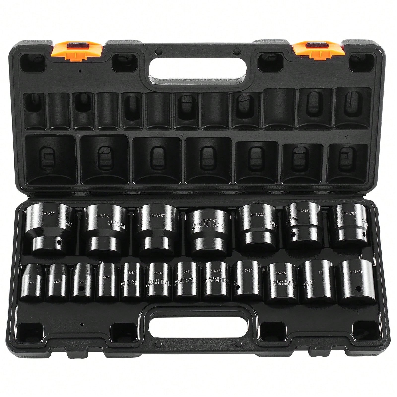 Impact Socket Set 1 2 Inches 19 Piece Impact Sockets Standard Socket Assortment