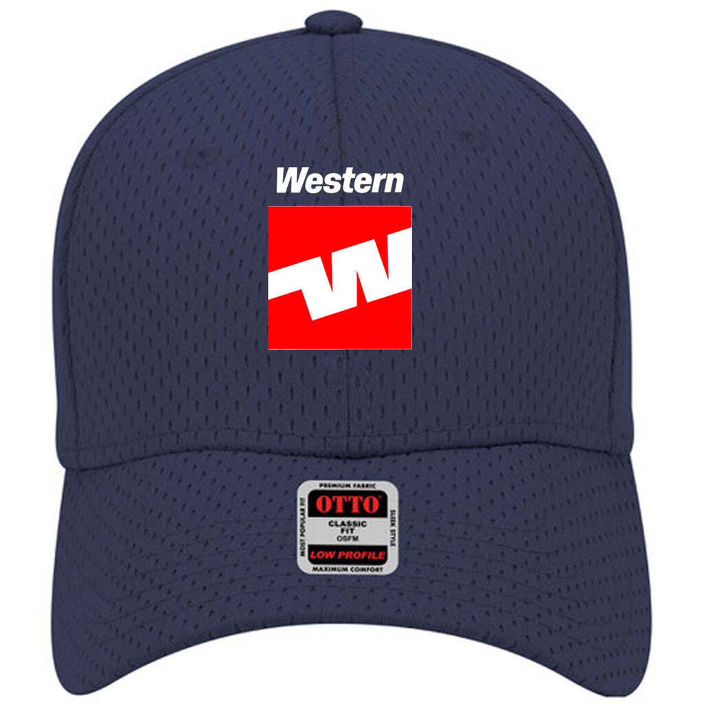 Western Airlines Classic 1980\'s W Logo Adjustable Blue Mesh Baseball Cap Hat New