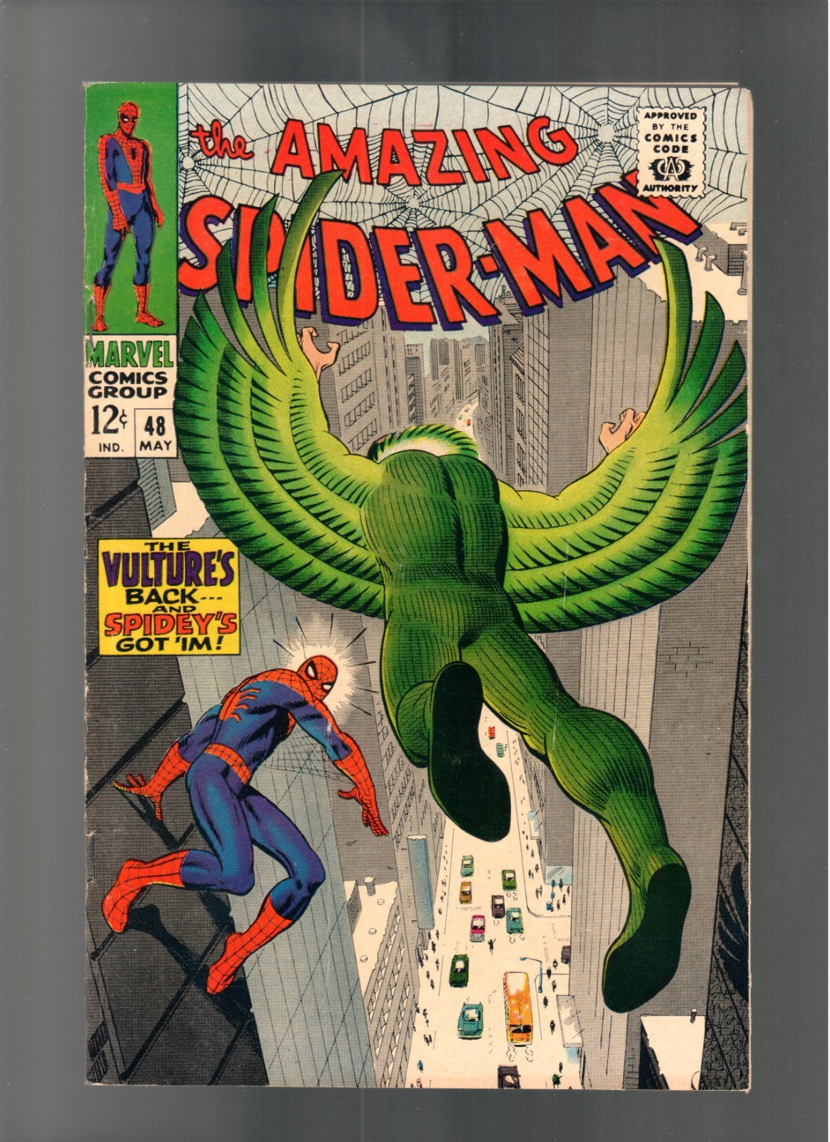 AMAZING SPIDER-MAN # 48  ( 1967 ) 1ST NEW VULTURE MARVEL COMICS NICE COPY