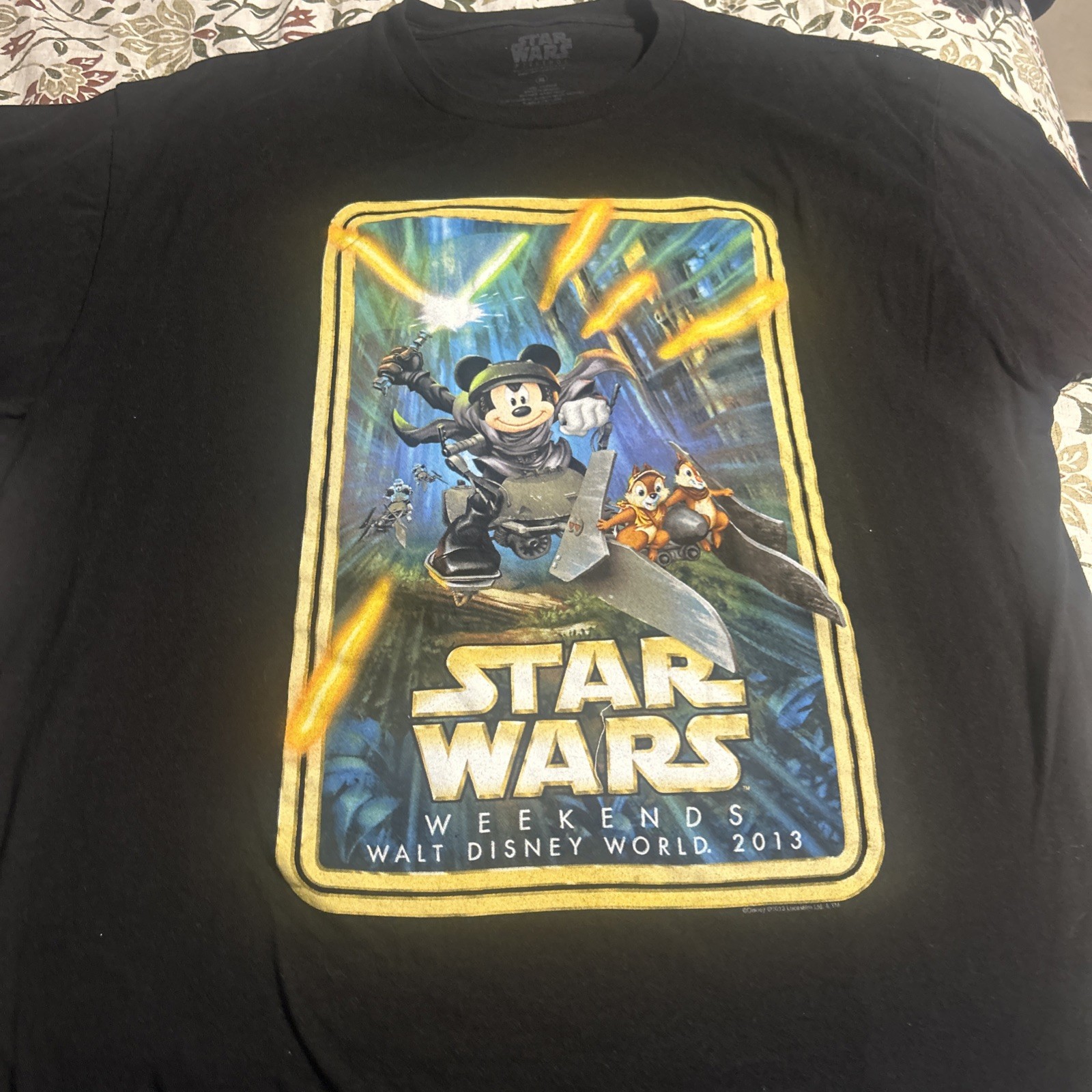 Disney Star Wars Weekends 2013 T-Shirt Adult Size XL Mickey Mouse Skywalker