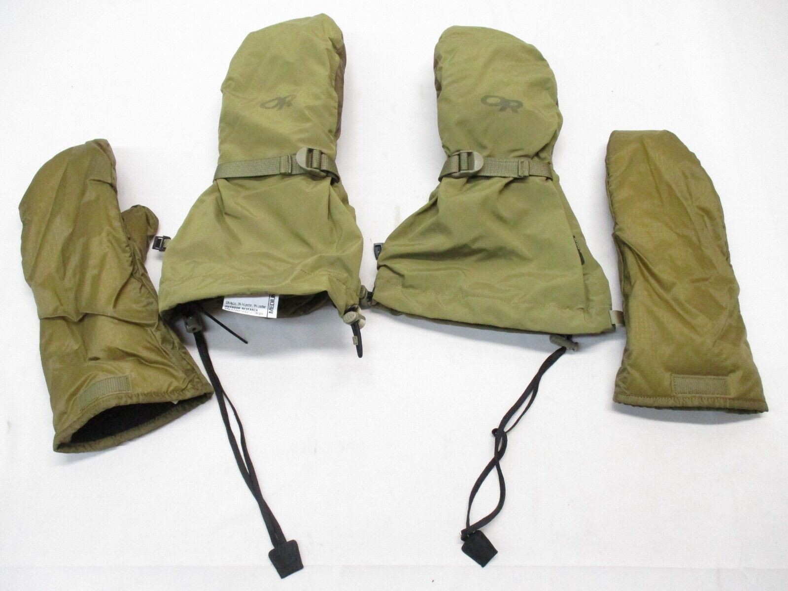 NEW MILITARY EXTREME COLD WEATHER GLOVES OR AGS FIREBRAND MITTS LARGE w. LINER