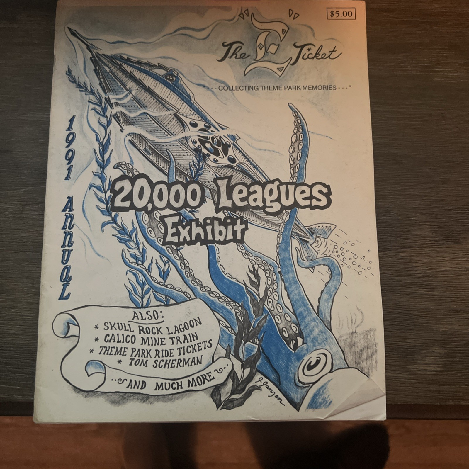 E TICKET 1991 ANNUAL - 20,000 Leagues Under The Sea - Disneyland fan magazine