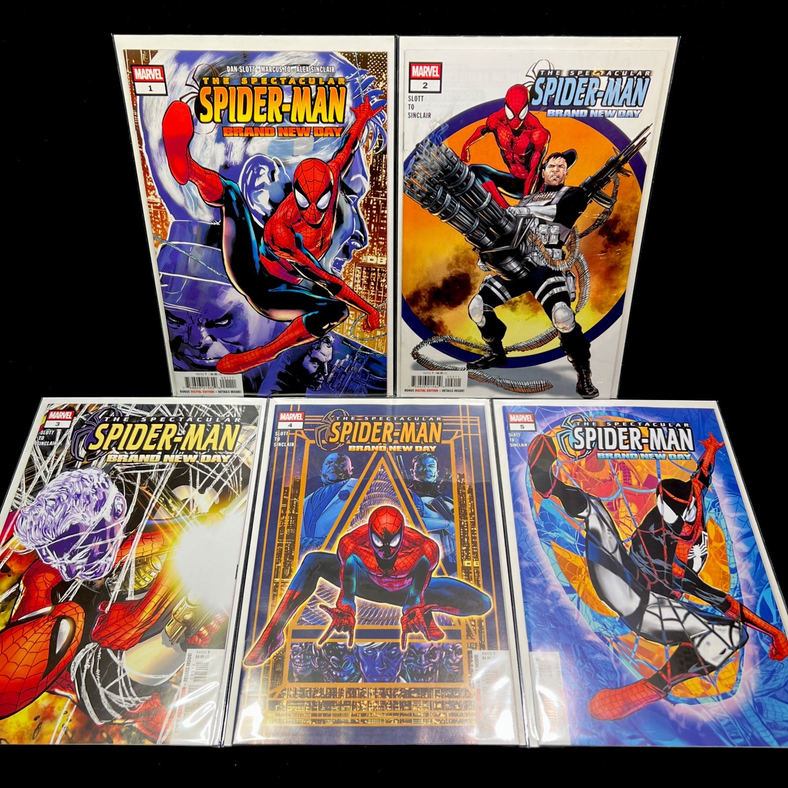 Spectacular Spider-Man Brand New Day 1-5 Complete Set Dan Slott 2026 Marvel NM