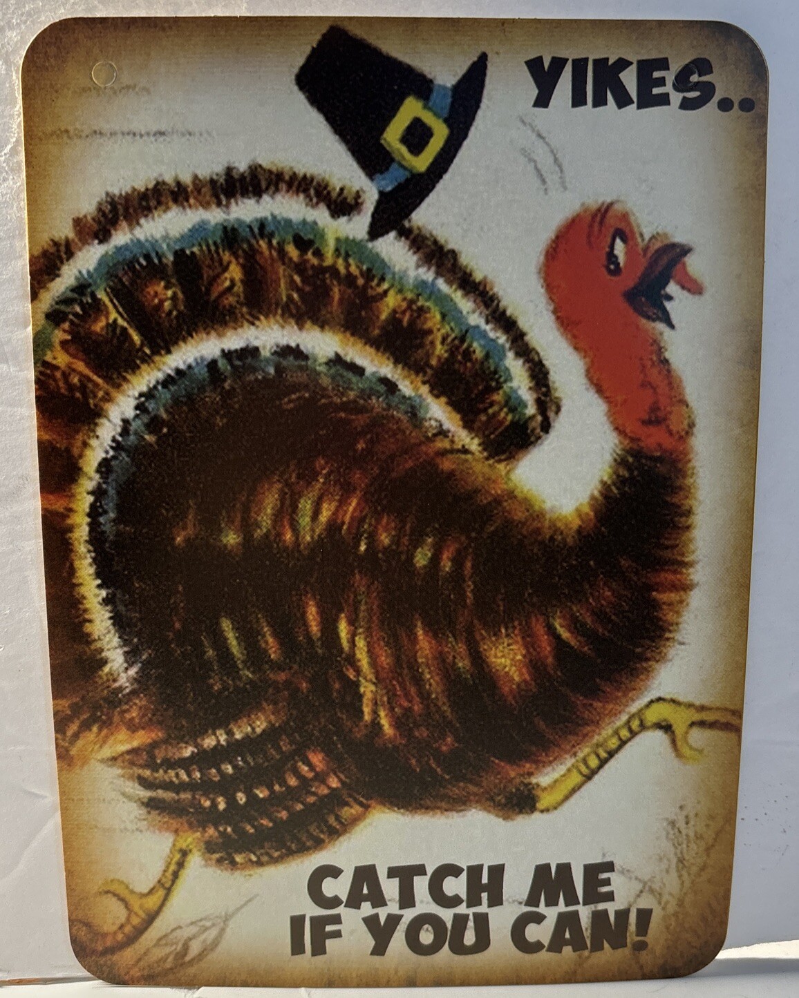 Thanksgiving Wall Decor VINTAGE STYLE Die Cut  5 X 7”