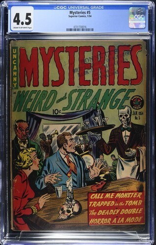 Mysteries 5 CGC 4.5 Superior Comics 1954