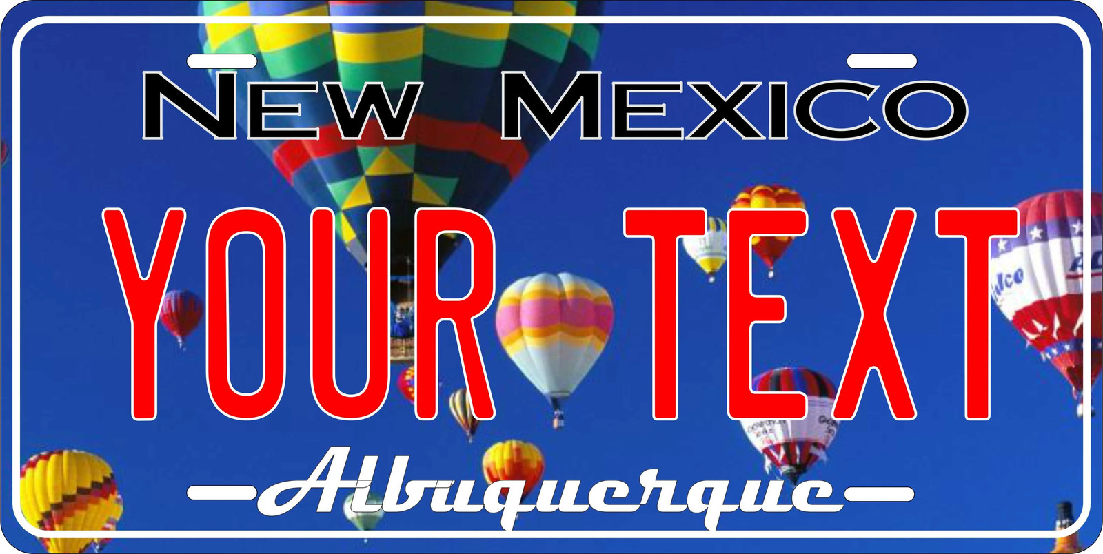 Albuquerque New Mexico State Novelty License Plate Custom Auto Bike Motorcycle