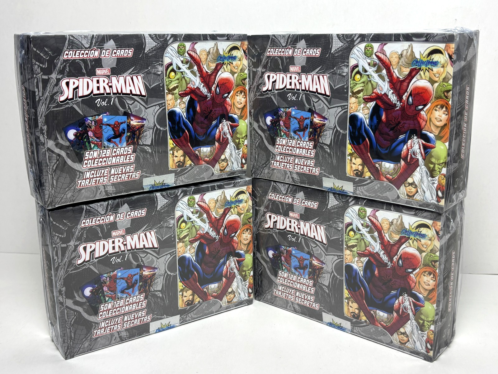 4 BOXES - MARVEL SPIDER-MAN Collectoons Cards - 96 Sealed Packs