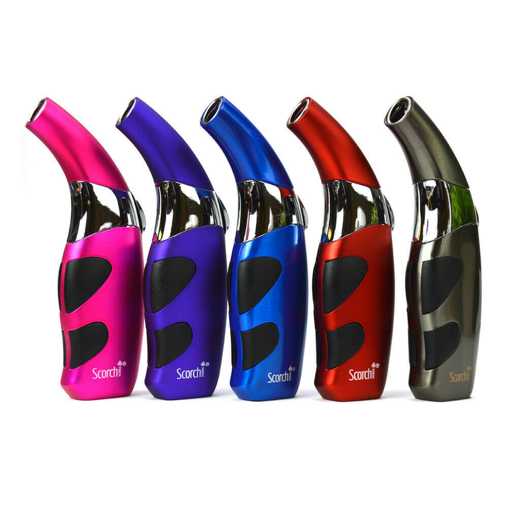 SCORCH   TORCH  LOT OF 6  TORCH  GAS  BUTANE  LIGHTERS  ,BRAND NEW,COLOR VARY