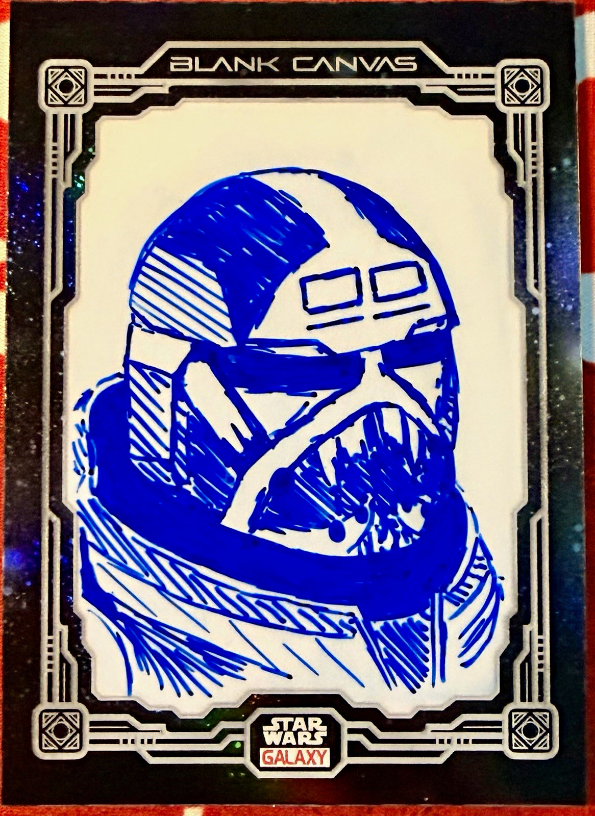 2025 Topps Star Wars Chrome Galaxy Blank Canvas Case Hit Sketch Auto Chojedki