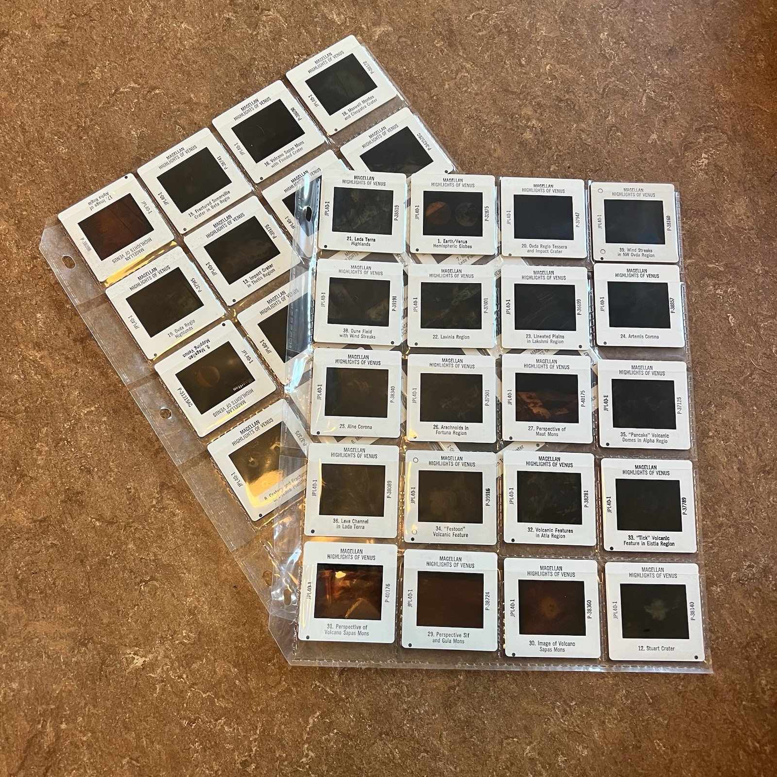 VINTAGE MAGELLAN HIGHLIGHTS OF VENUS NASA JET PROPULSION LAB 35MM SLIDES