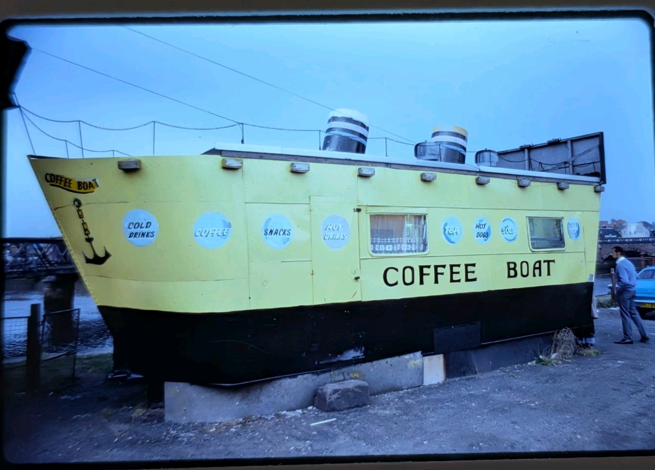 Original Slides Coffee Boat Ayr Scotland Seaside 1976 Lot Of 5 Auld Ayr