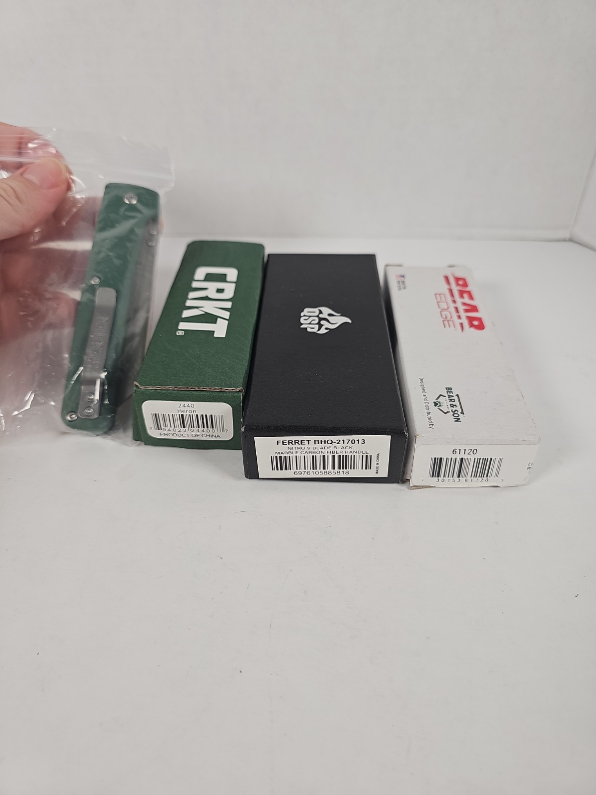 Knife Lot 4 Total Bear Crkt Gerber Bhq Knives