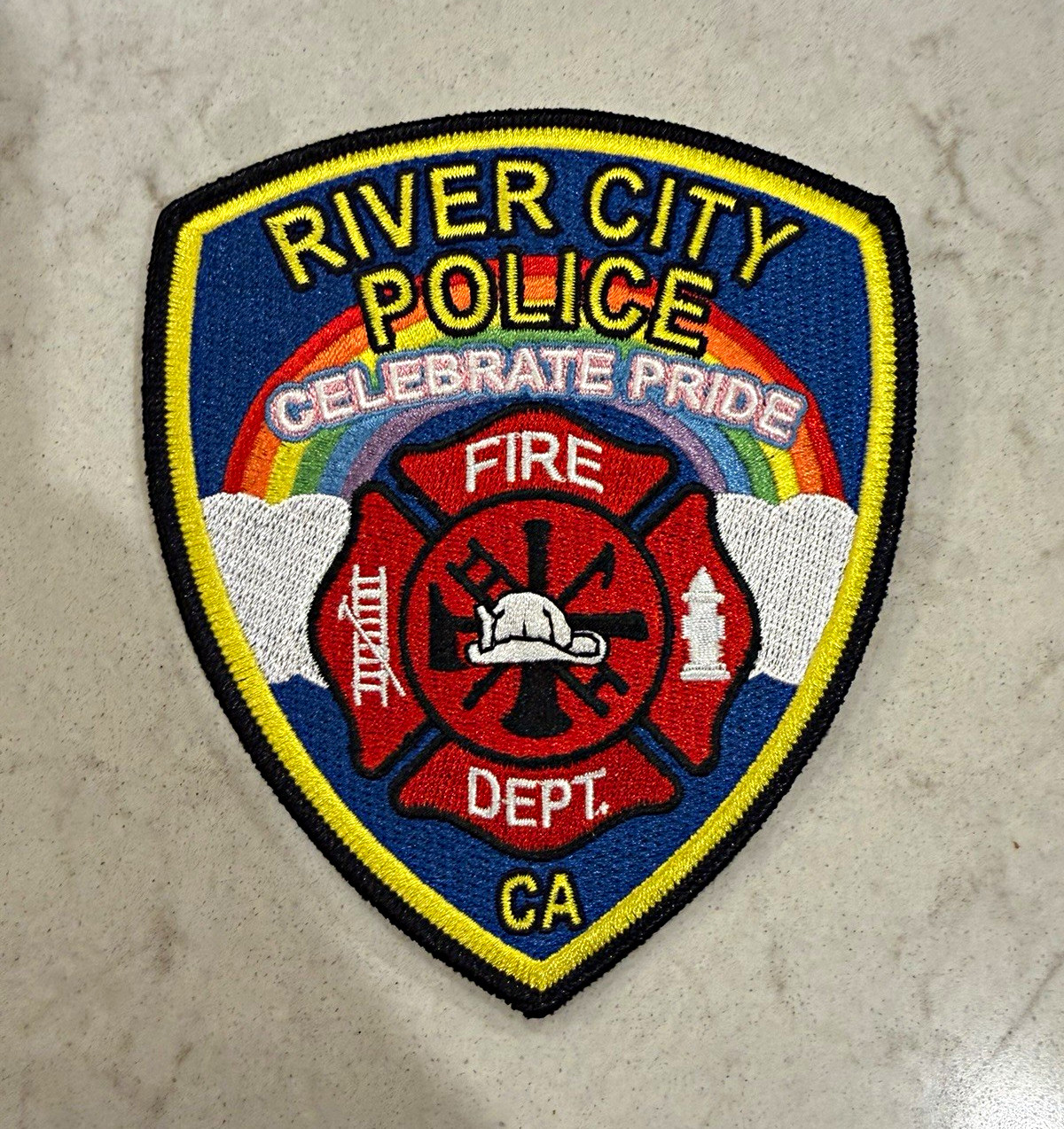 River City Police Celebrate Pride Fire Dept CA Patch United States Firefighting