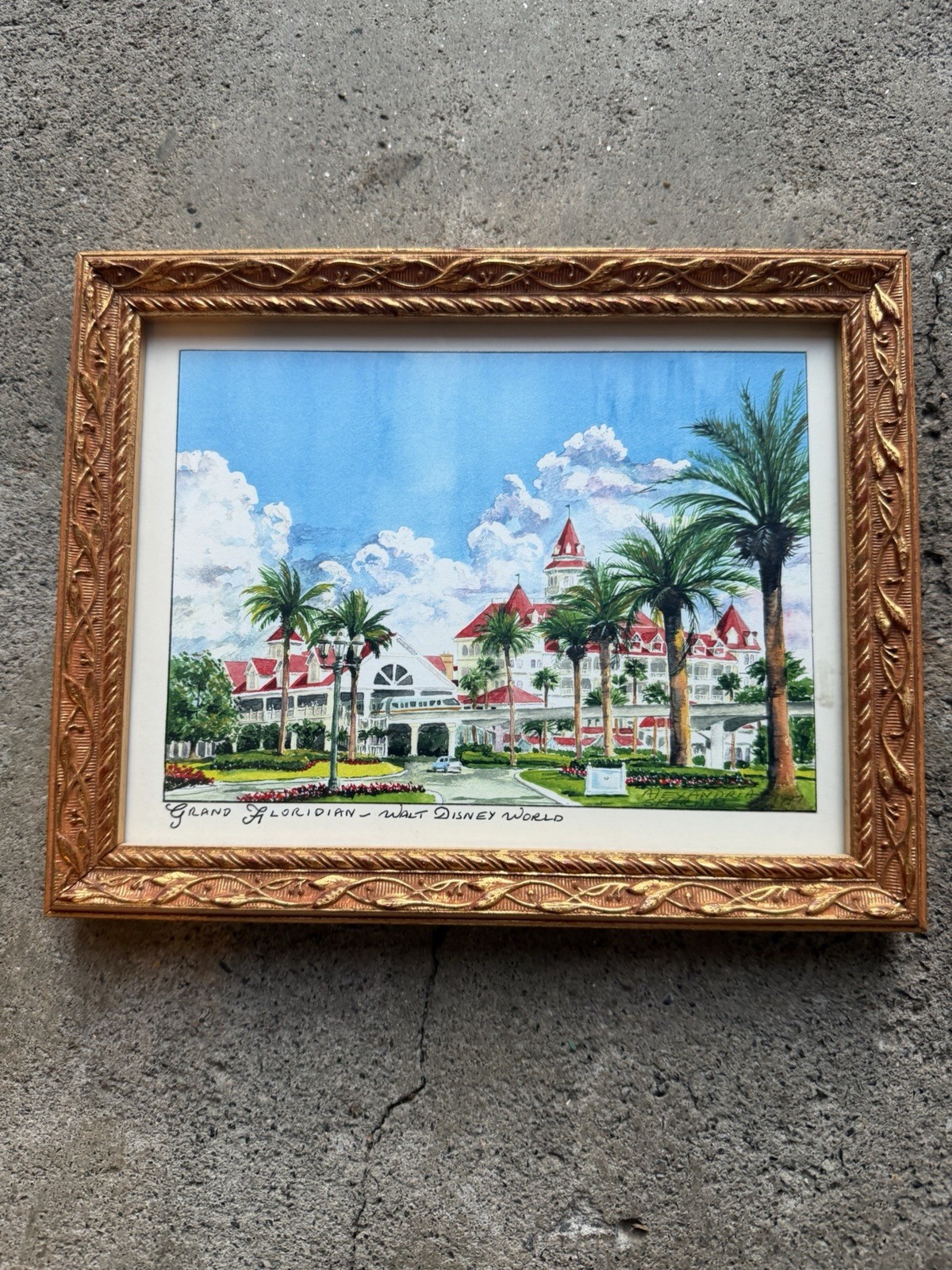 Disney Grand Floridian Print Framed by Alexandria Skordas