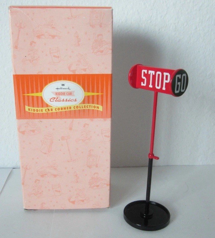 Hallmark Kiddie Car Classics / Kiddie Car Corner Collection. Vintage Stop Sign