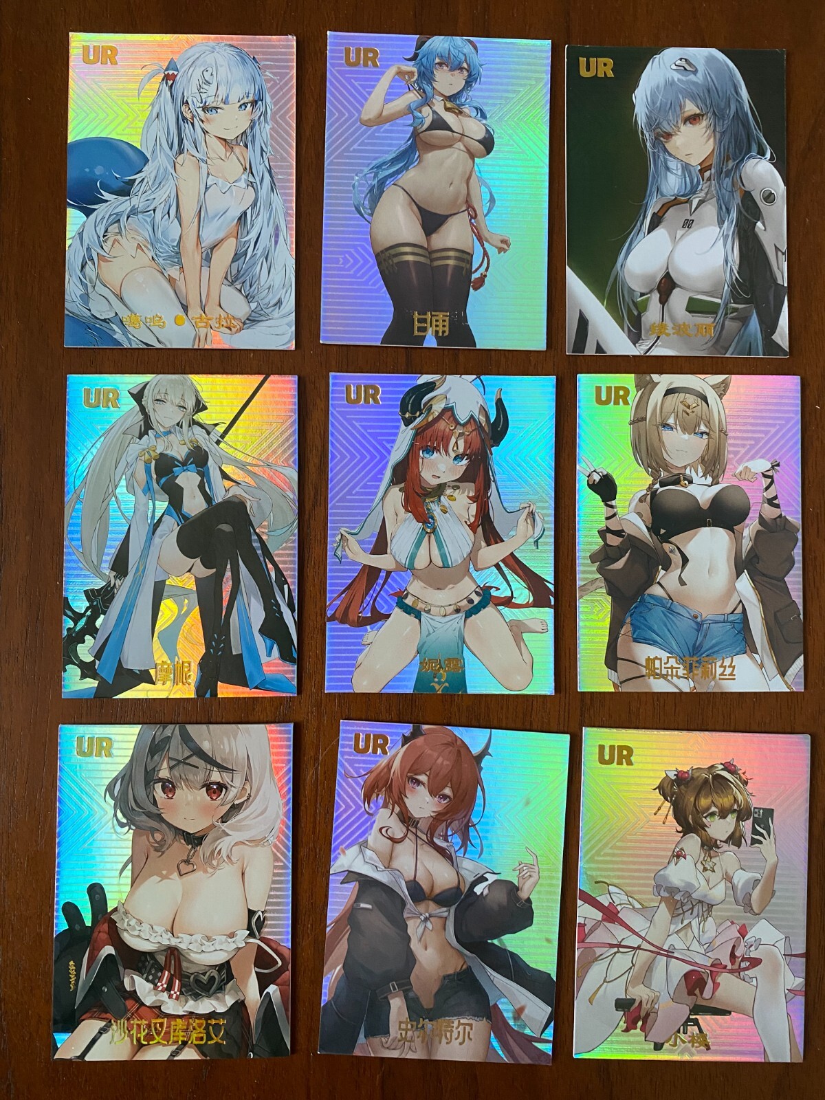 Goddess Story Anime Shining Star Waifu Foil 18 Cards UR Complete Set Rare
