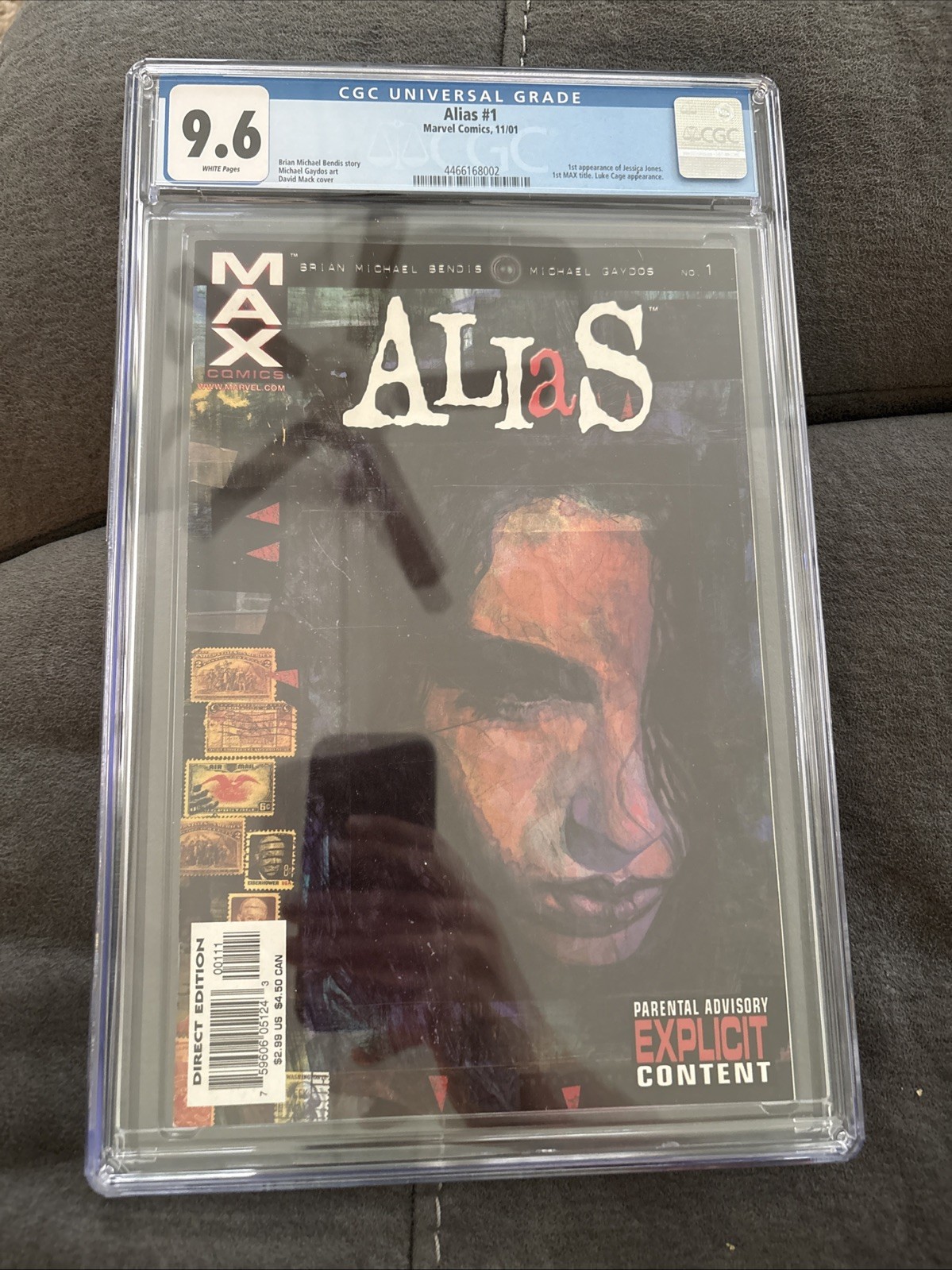 Alias #1 CGC 9.6 NM First Appearance of Jessica Jones, 2001