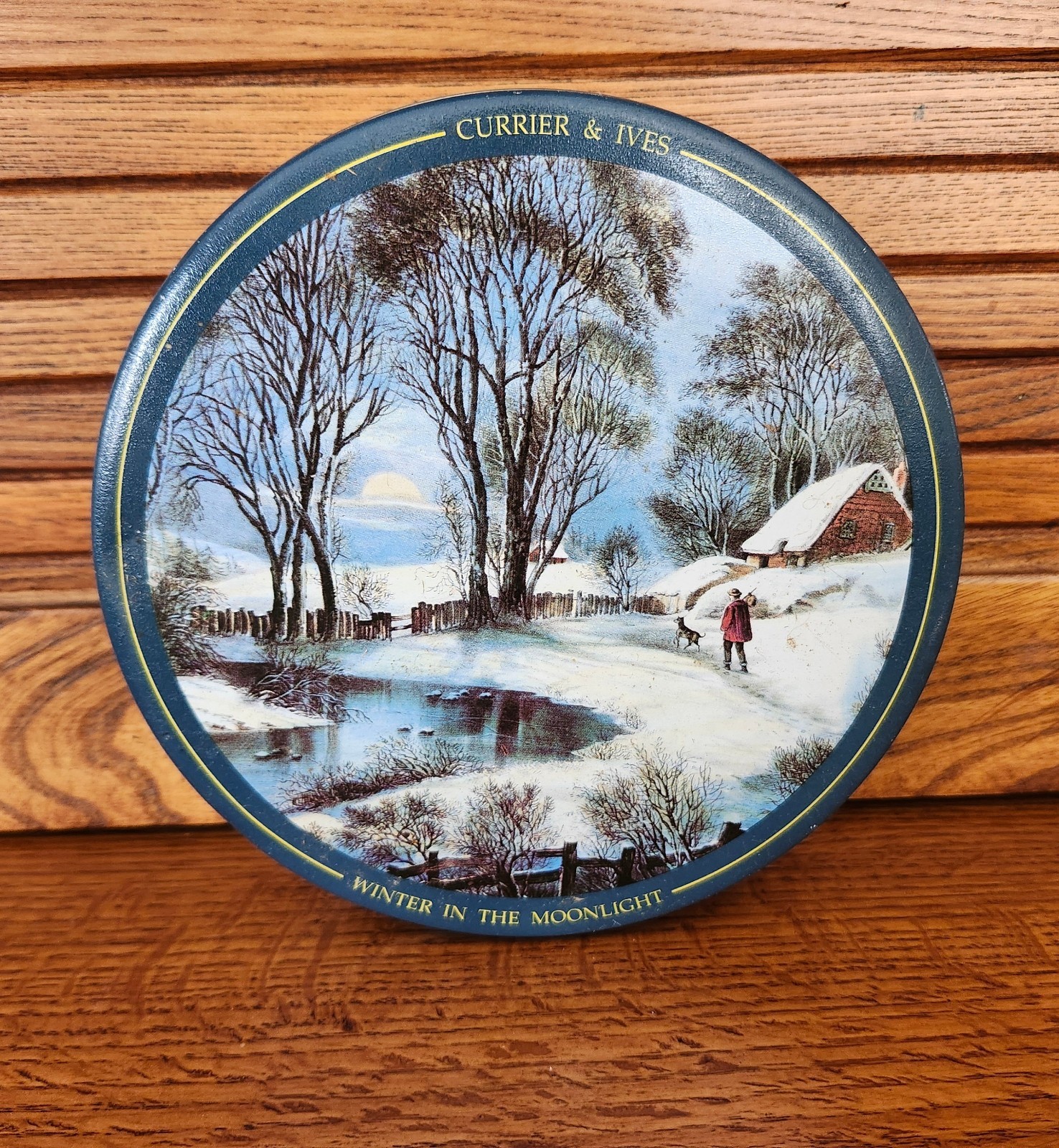 Currier And Ives Tin \