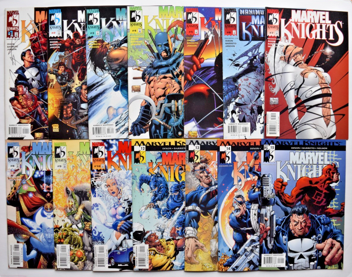 MARVEL KNIGHTS (2000) 14 ISSUE COMIC RUN #1-10,12-15 MARVEL COMICS