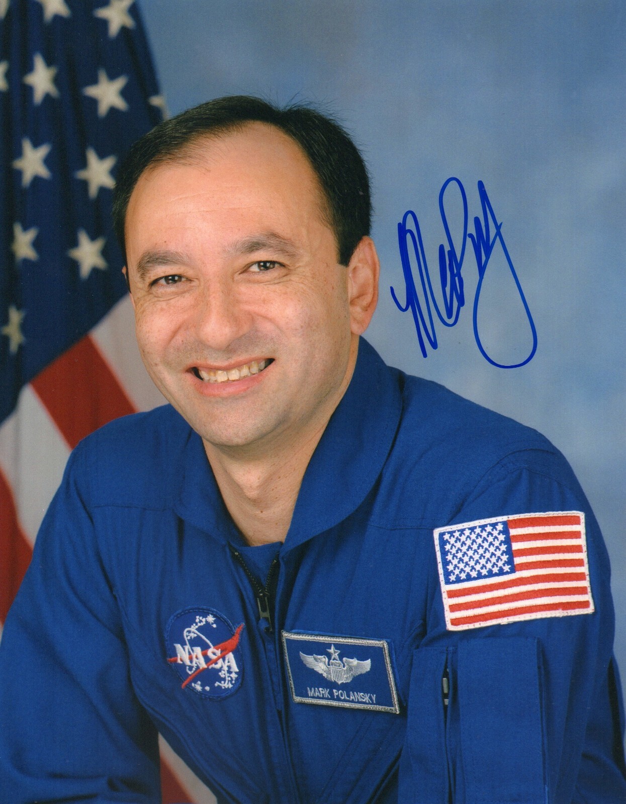 8x10 Original Autographed Photo of NASA Astronaut Mark L. Polansky