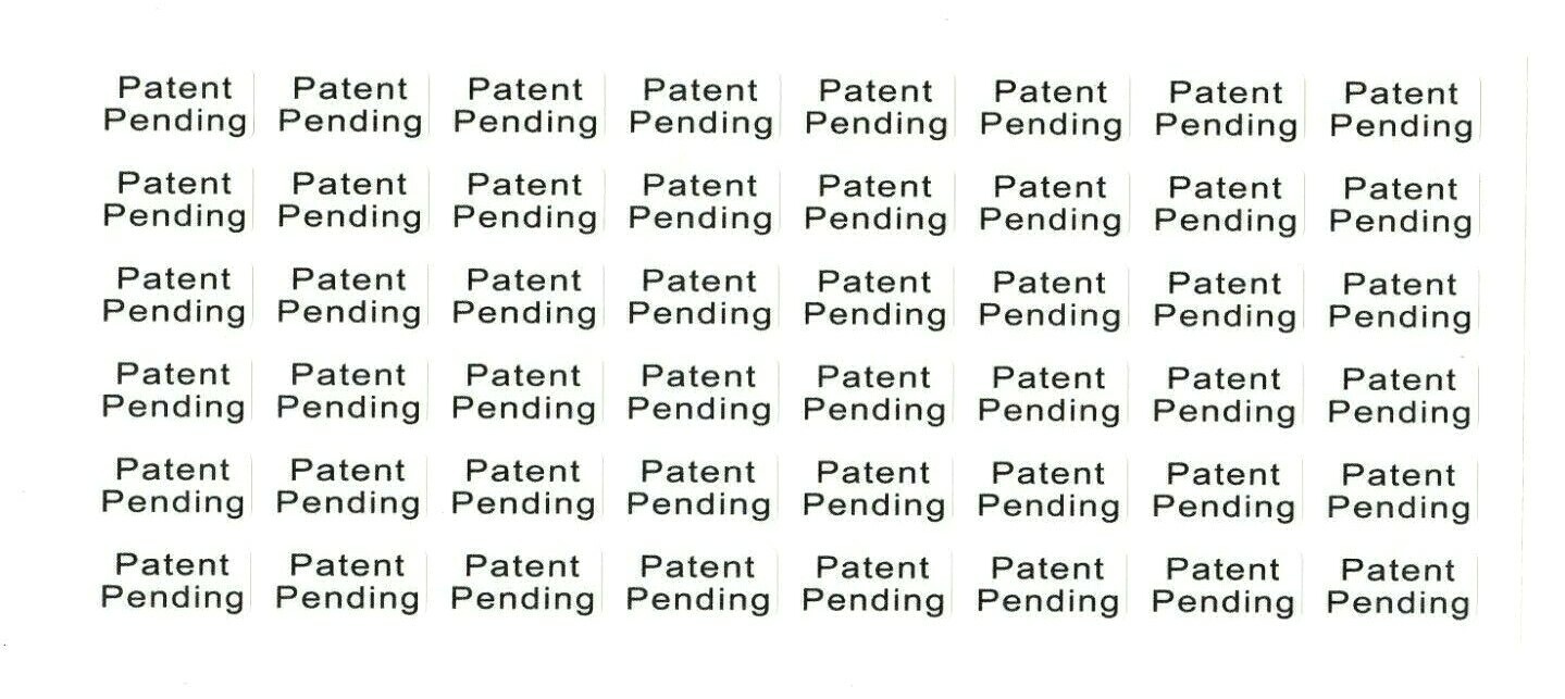 Patent Pending Stickers | White | size 1