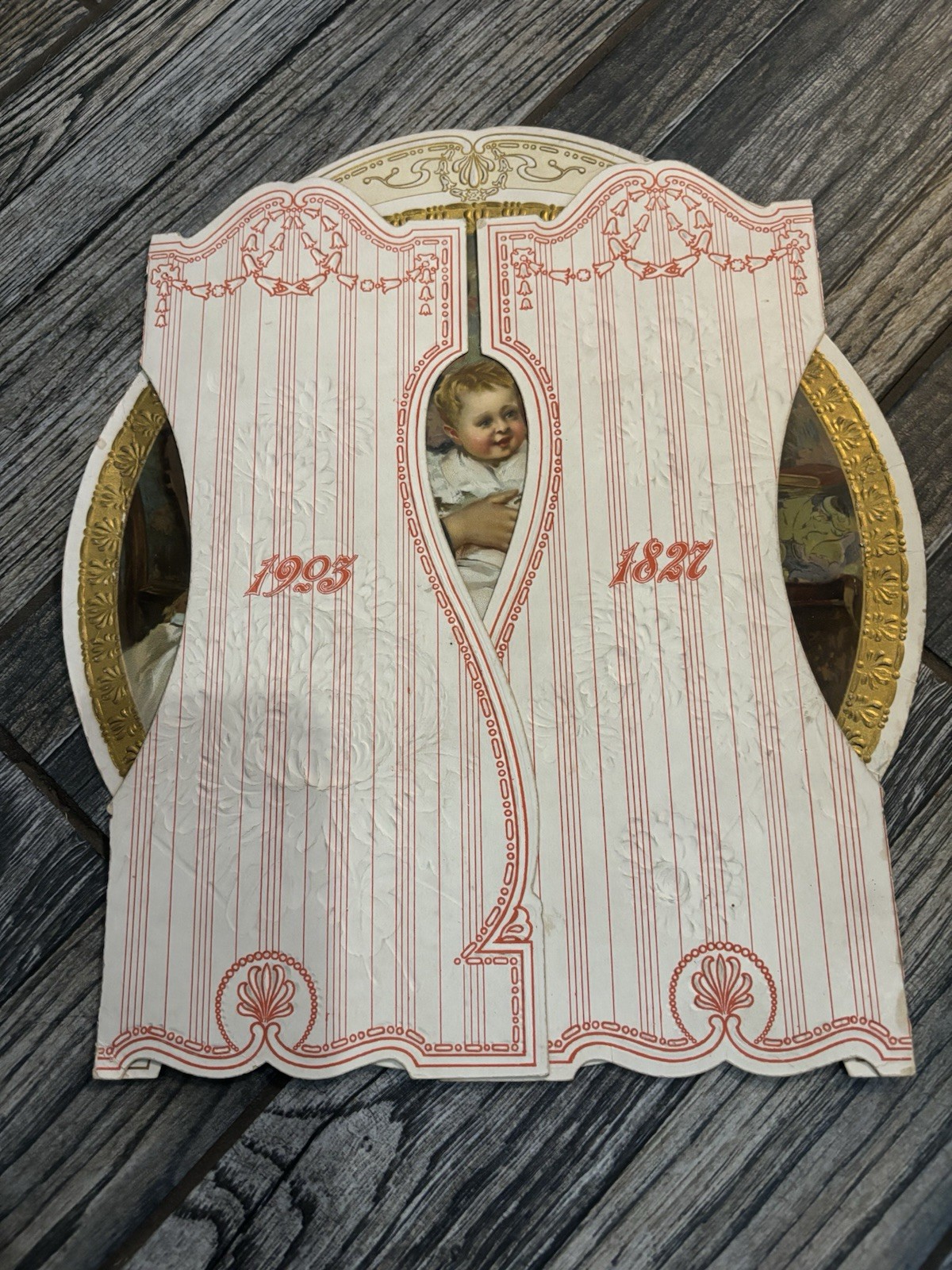 Antique Victorian 1827 - 1903 Youth's Companion advertising Die Cut Calendar