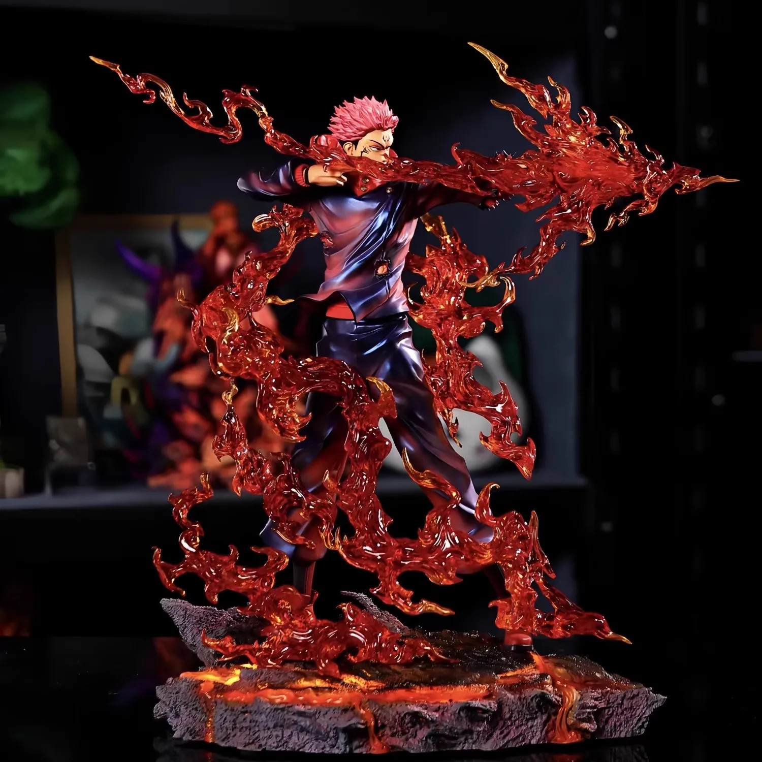 Anime Jujutsu Kaisen Sukuna & Yuji Itadori Figure King of Curses Collectible