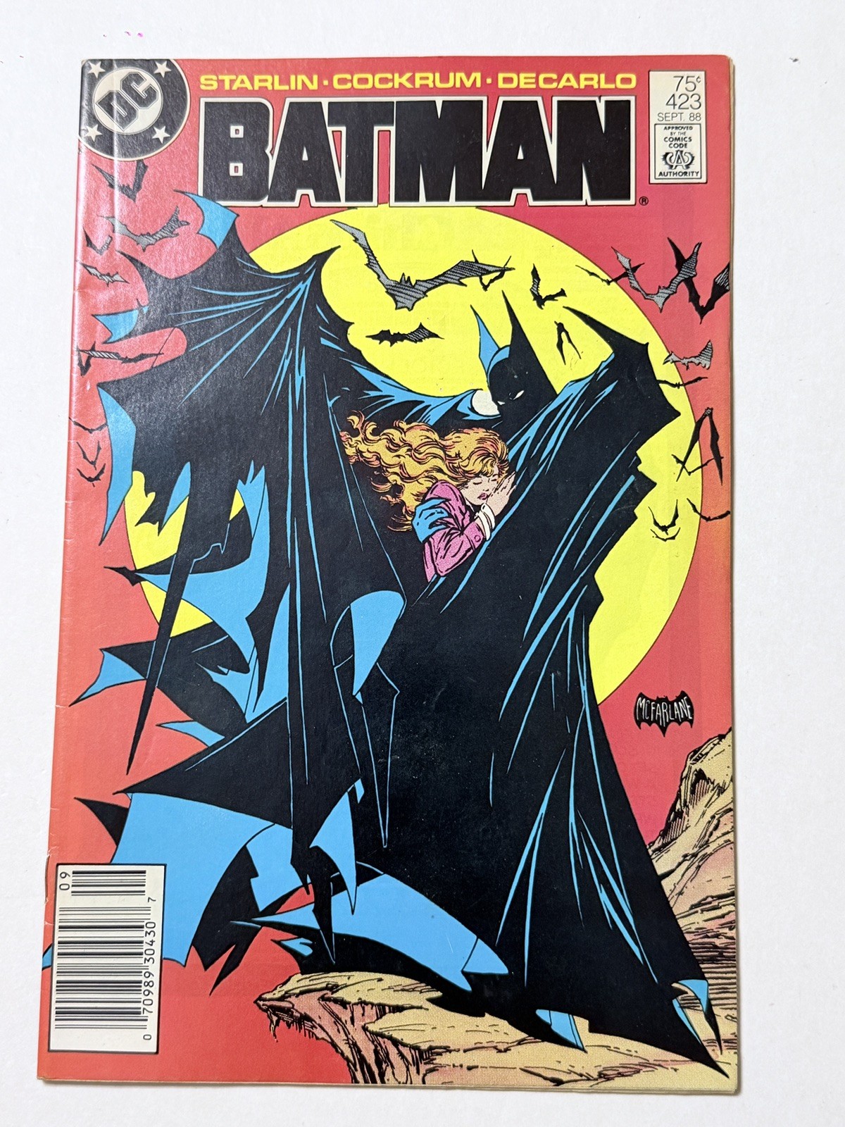 Batman #423 (1988) 1st Print Newsstand Todd McFarlane Cover DC Comics FN