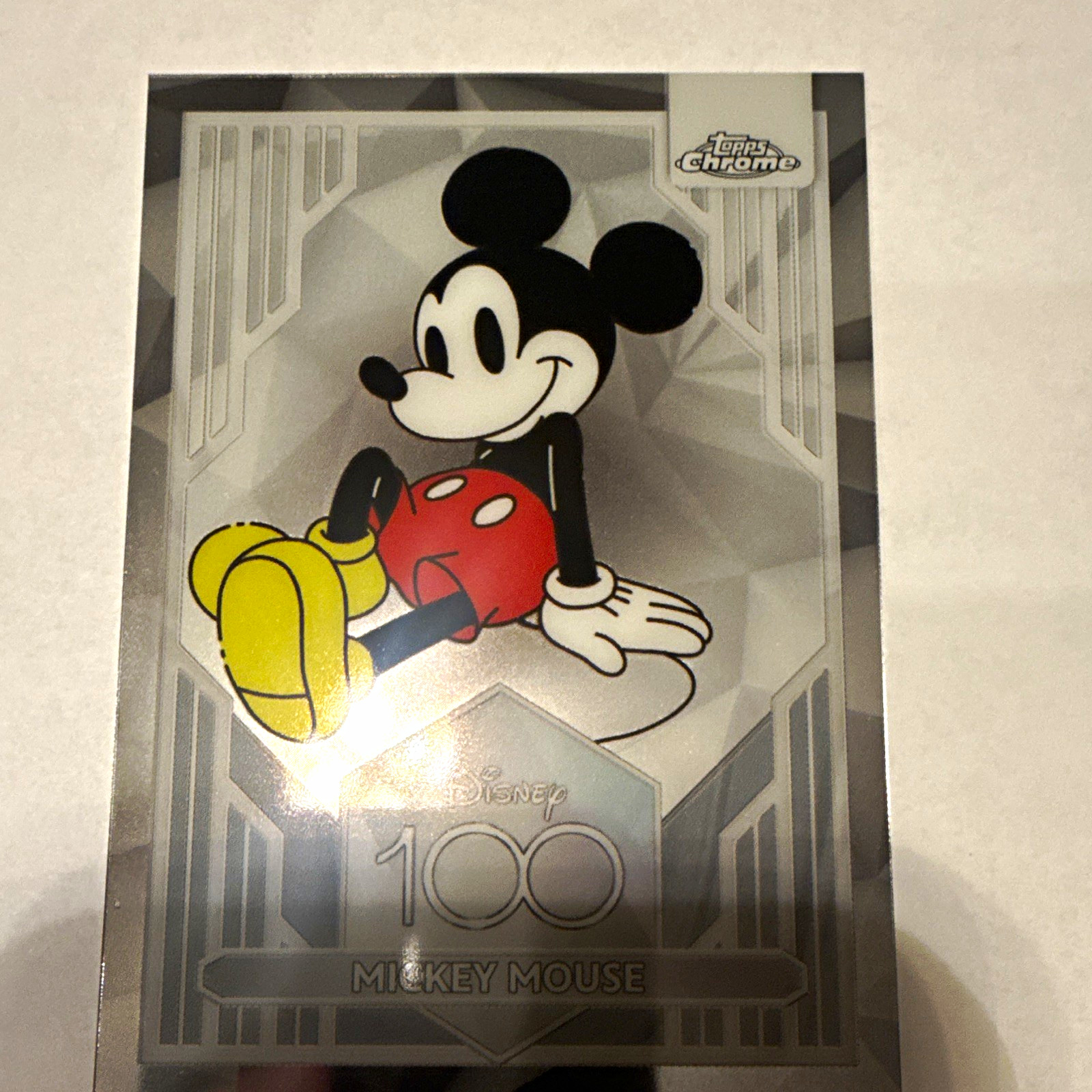 Topps 2023 Topps Chrome Disney 100 Mickey Mouse #1 base  DESCRIPTION