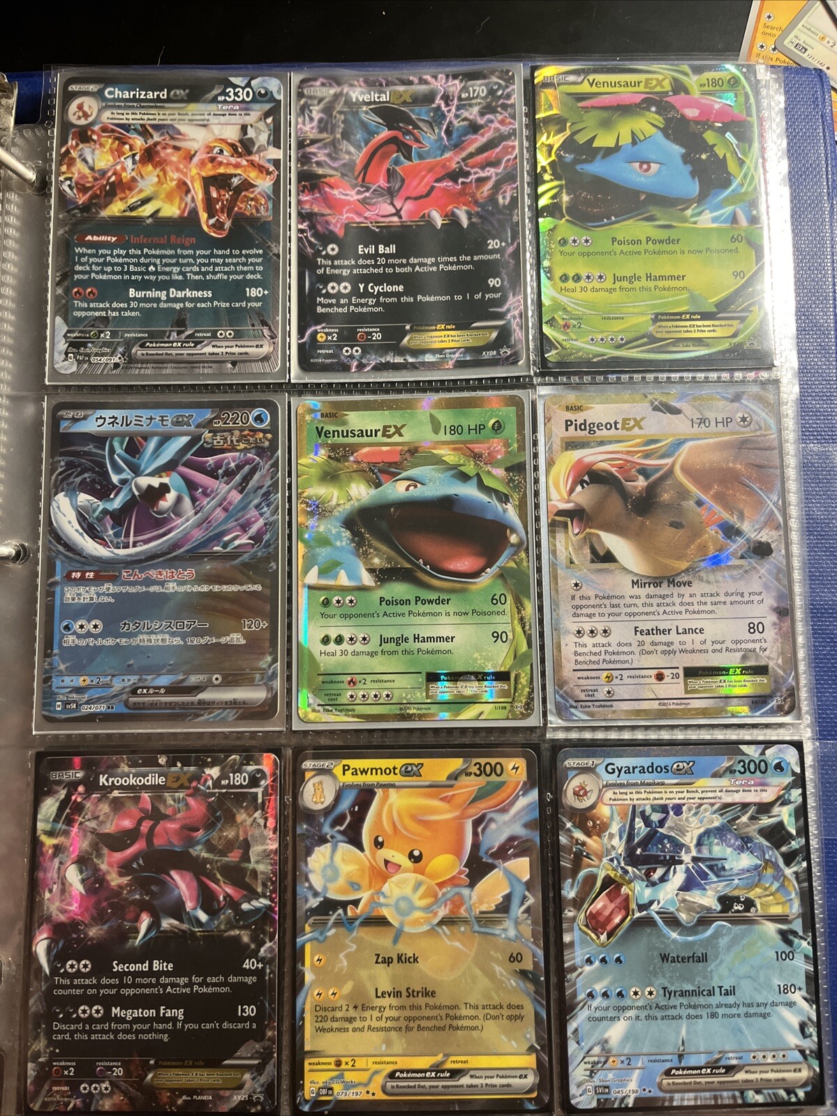18 Assorted Pokémon Ex Cards