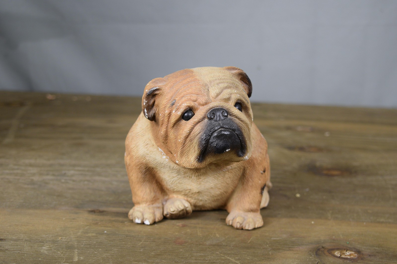 Vintage Sandicast English Bulldog Figurine Statue Sandra Brue 1984 Made in USA